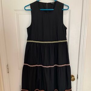 Madewell rick rack poplin midi dress size small